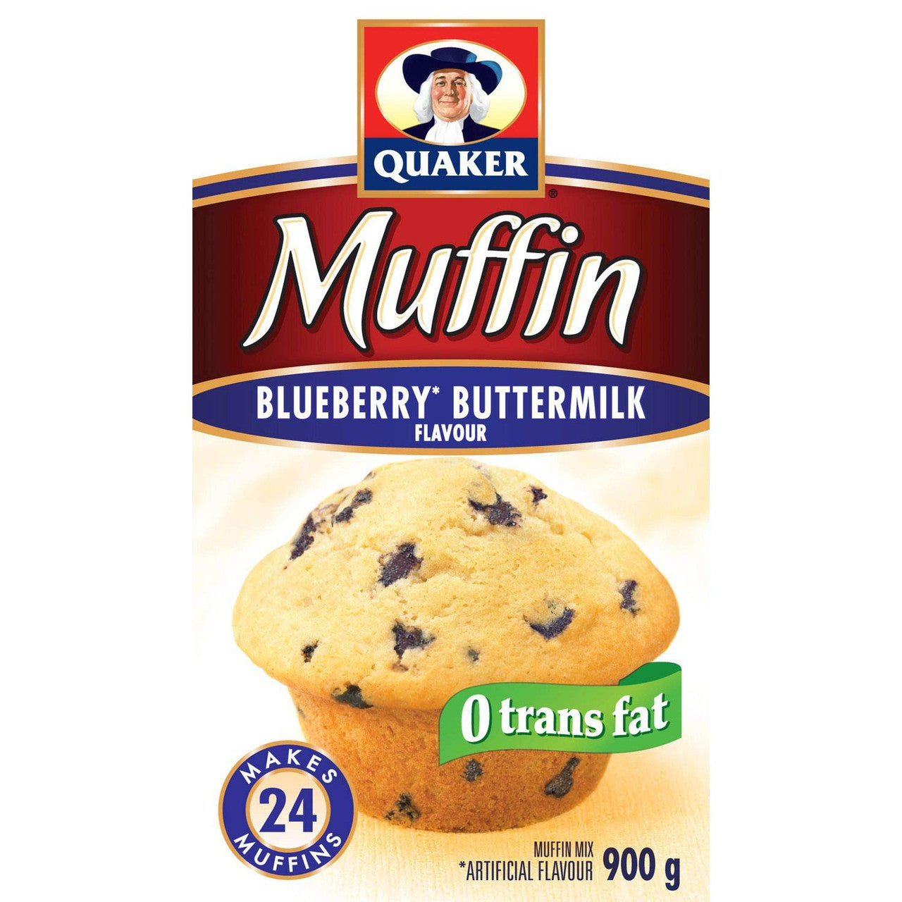 Quaker Muffin Mix Blueberry (12ct), 900g/31.7 oz.,  {Imported from Canada}